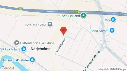 Lägenheter att hyra i Eskilstuna - kort over placeringen