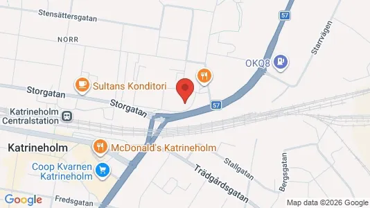 Lägenheter att hyra i Katrineholm - kort over placeringen