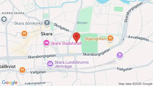 Lägenheter att hyra i Skara - kort over placeringen