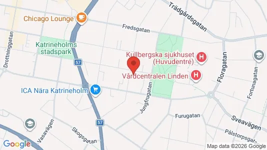 Lägenheter att hyra i Katrineholm - kort over placeringen