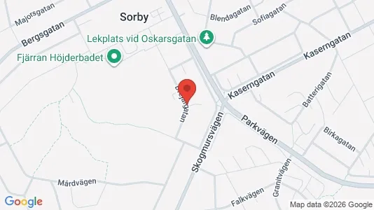 Lägenheter att hyra i Gävle - kort over placeringen