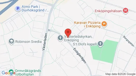 Lägenheter att hyra i Enköping - kort over placeringen