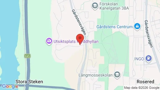 Lägenheter att hyra i Angered - kort over placeringen