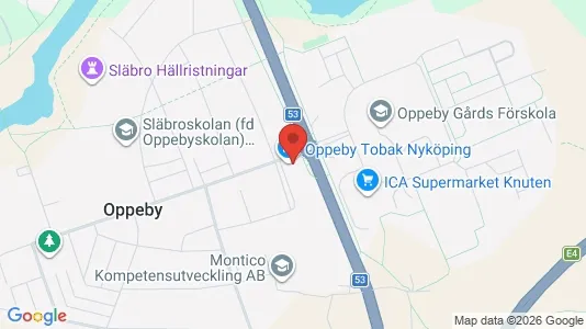 Lägenheter att hyra i Nyköping - kort over placeringen