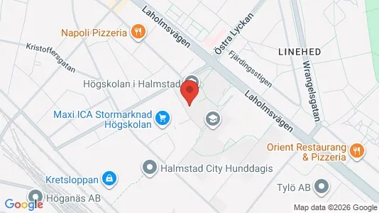 Lägenheter att hyra i Halmstad - kort over placeringen