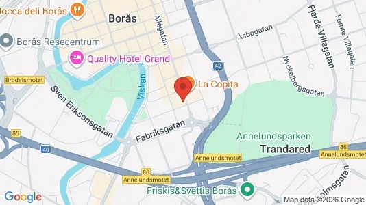 Lägenheter att hyra i Borås - kort over placeringen