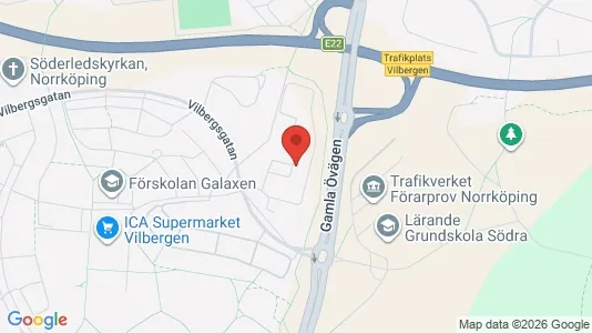 Lägenheter att hyra i Norrköping - kort over placeringen