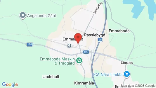Lägenheter att hyra i Emmaboda - kort over placeringen