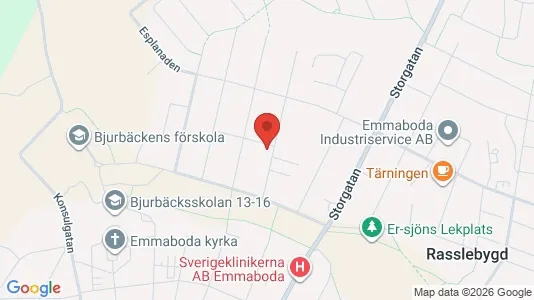 Lägenheter att hyra i Emmaboda - kort over placeringen