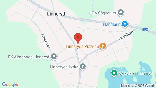 Lägenheter att hyra i Tingsryd - kort over placeringen