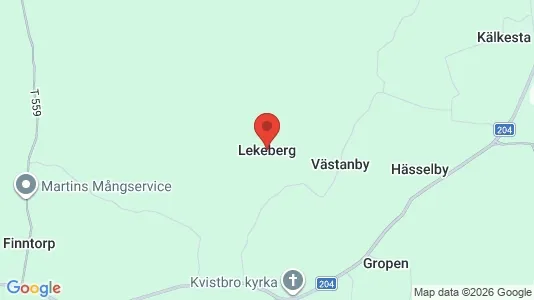 Hus att hyra i Lekeberg - kort over placeringen