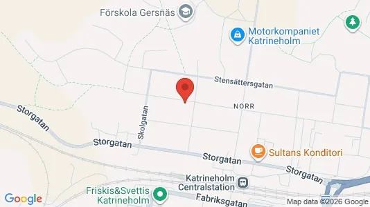 Lägenheter att hyra i Katrineholm - kort over placeringen
