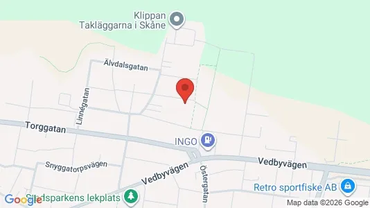 Lägenheter att hyra i Klippan - kort over placeringen
