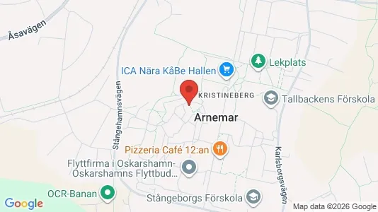 Lägenheter att hyra i Oskarshamn - kort over placeringen
