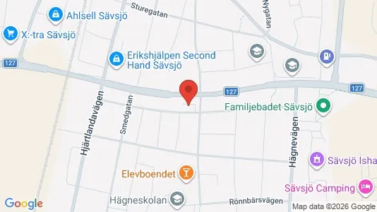 Lägenheter att hyra i Sävsjö - kort over placeringen