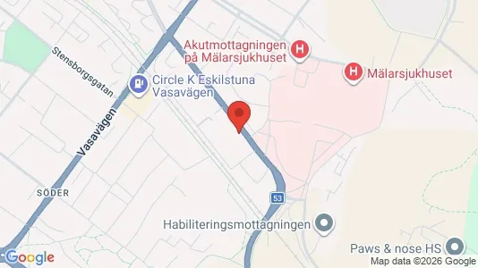 Lägenheter att hyra i Eskilstuna - kort over placeringen
