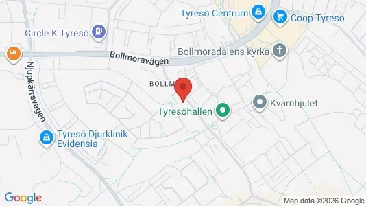 Lägenheter att hyra i Tyresö - kort over placeringen