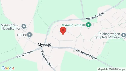 Lägenheter att hyra i Vetlanda - kort over placeringen