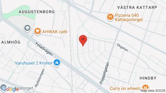 Lägenheter att hyra i Rosengård - kort over placeringen