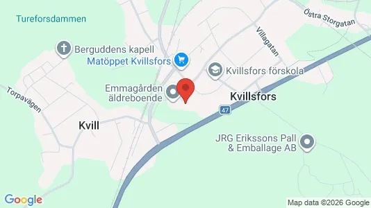 Lägenheter att hyra i Vetlanda - kort over placeringen