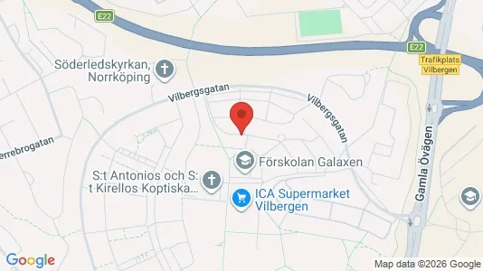 Lägenheter att hyra i Norrköping - kort over placeringen