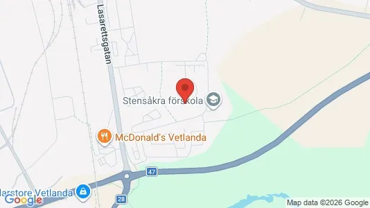 Lägenheter att hyra i Vetlanda - kort over placeringen