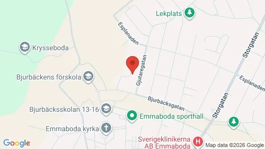Lägenheter att hyra i Emmaboda - kort over placeringen