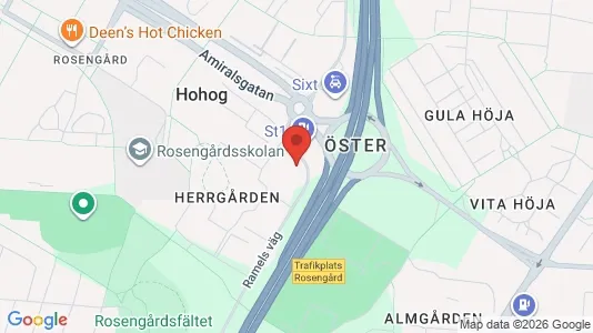 Lägenheter att hyra i Rosengård - kort over placeringen