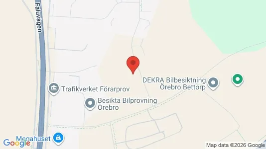 Lägenheter att hyra i Örebro - kort over placeringen