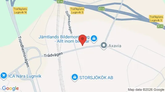 Lägenheter att hyra i Östersund - kort over placeringen
