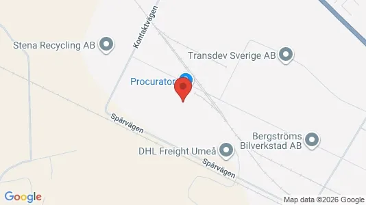 Lägenheter att hyra i Umeå - kort over placeringen