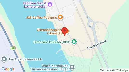 Lägenheter att hyra i Umeå - kort over placeringen