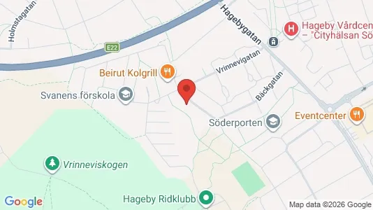 Lägenheter att hyra i Norrköping - kort over placeringen