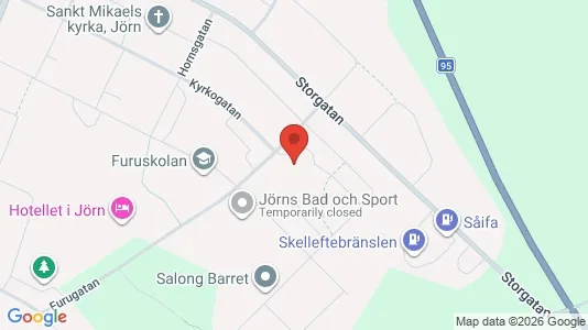Lägenheter att hyra i Skellefteå - kort over placeringen