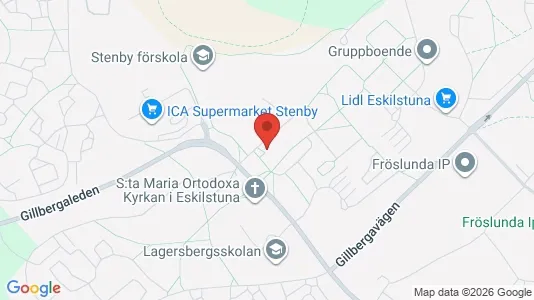Lägenheter att hyra i Eskilstuna - kort over placeringen