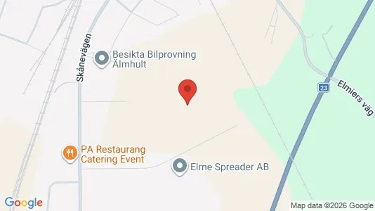 Lägenheter att hyra i Älmhult - kort over placeringen