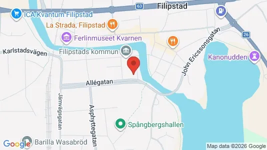 Lägenheter att hyra i Filipstad - kort over placeringen