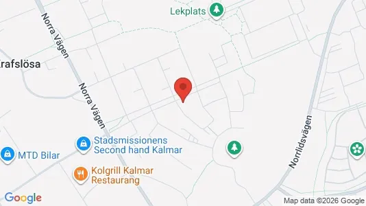 Lägenheter att hyra i Kalmar - kort over placeringen