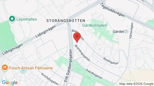 Lägenheter att hyra i Östermalm - kort over placeringen