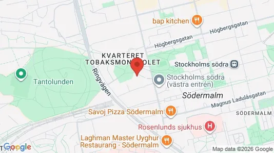 Lägenheter att hyra i Södermalm - kort over placeringen