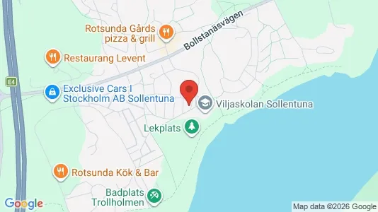 Lägenheter att hyra i Sollentuna - kort over placeringen