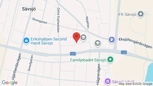 Lägenheter att hyra i Sävsjö - kort over placeringen