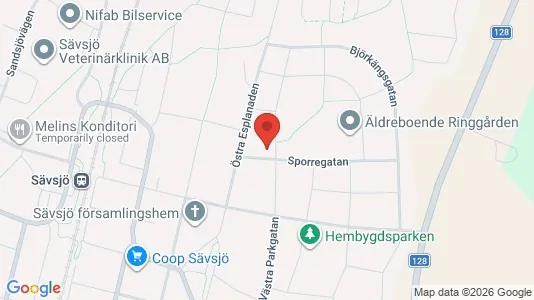 Lägenheter att hyra i Sävsjö - kort over placeringen