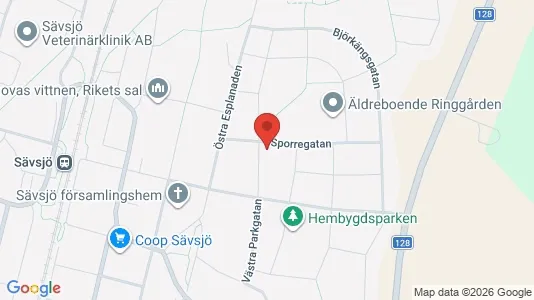 Lägenheter att hyra i Sävsjö - kort over placeringen