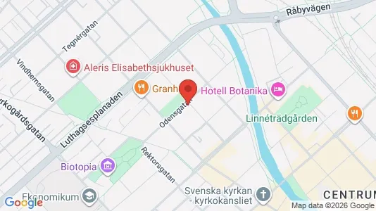 Lägenheter att hyra i Uppsala - kort over placeringen