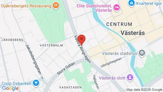 Lägenheter att hyra i Västerås - kort over placeringen