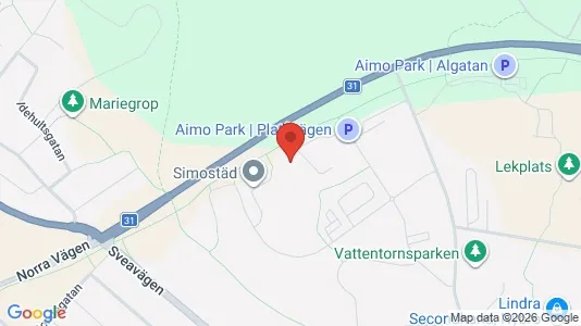 Lägenheter att hyra i Nybro - kort over placeringen