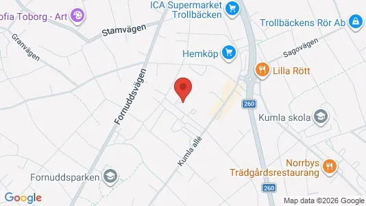 Lägenheter att hyra i Tyresö - kort over placeringen