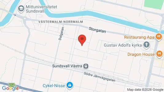 Lägenheter att hyra i Sundsvall - Bild från Google Street View
