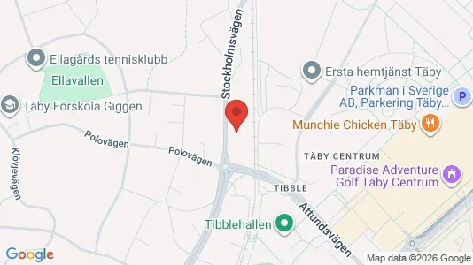 Lägenheter att hyra i Täby - kort over placeringen